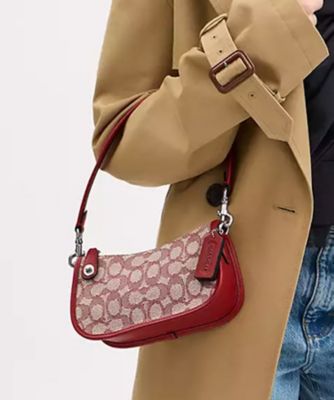 通販 送料無料  スウィンガー COACH/コーチ | ジャカード 20・シグネチャー バッグ